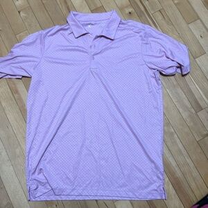 Men’s pink golf shirt